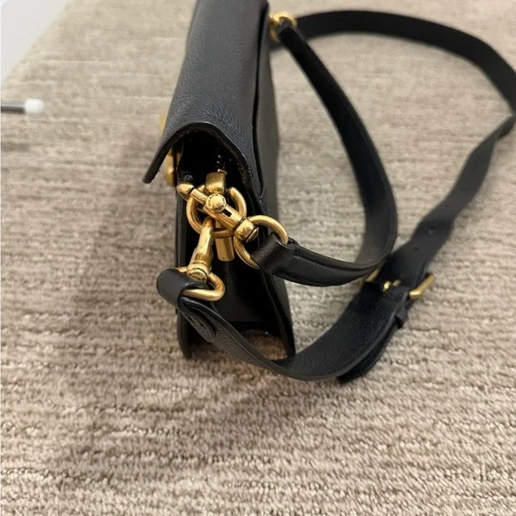 Coach Black Crossbody Bag with Gold Accent - Picture 7 of 7